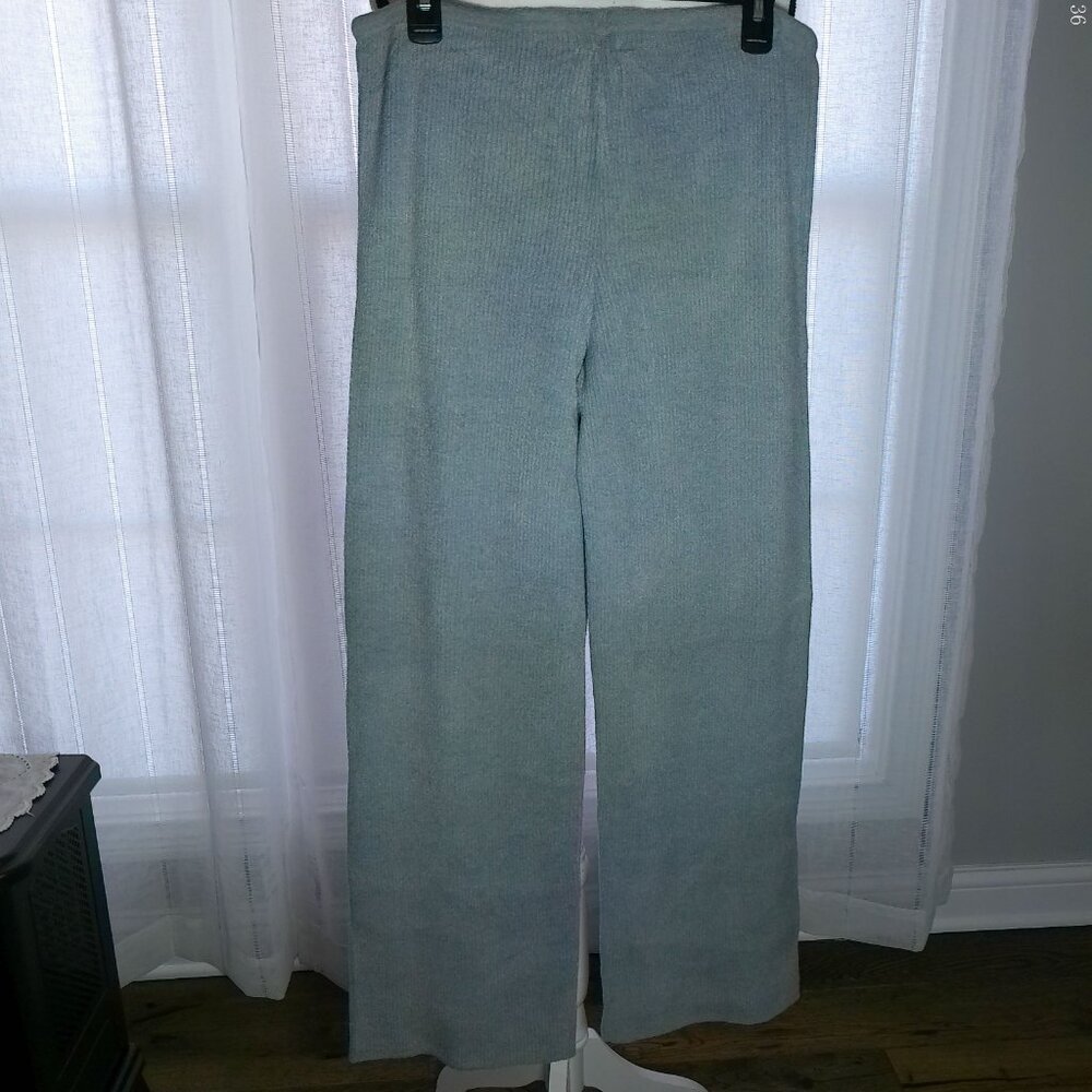 BAREFOOT DREAMS CozyChic Ultra Lite Slim Ribbed Moon Beam Color Pant M - Picture 3 of 10